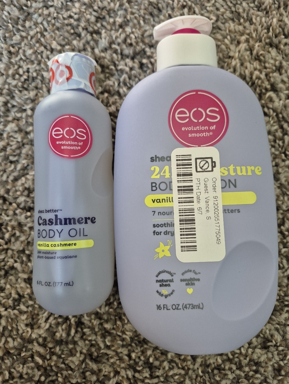 NEW and SEALED eos Cashmere Vanilla Set